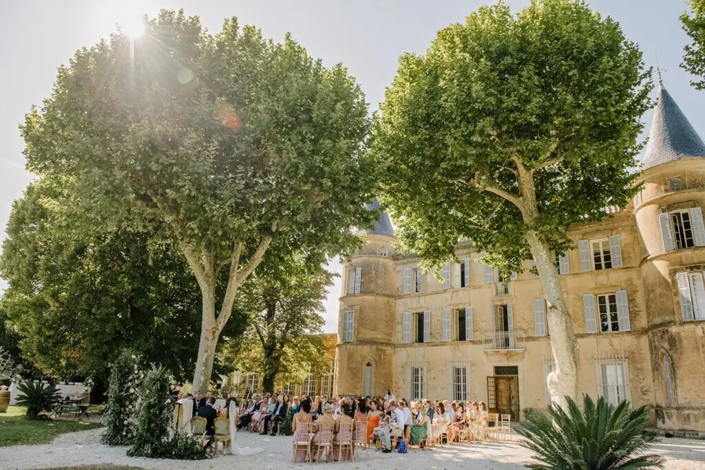 Djs for Hire South Of France chateau de robernier ceremony w1024@2x 2